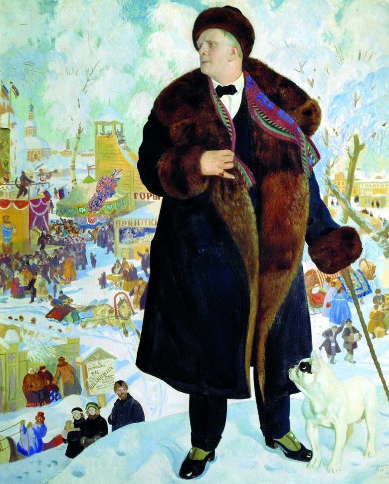 Chaliapin portréja   Boris Kustodiev