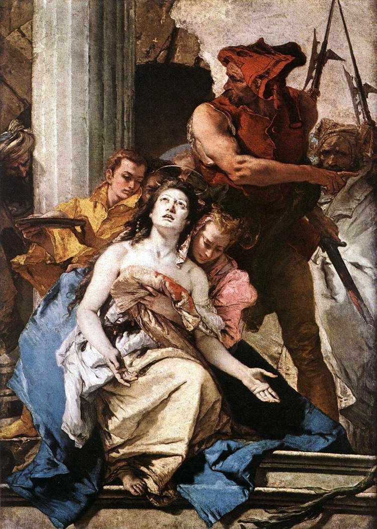 Mártíria Szent Agates   Giovanni Battista Tiepolo