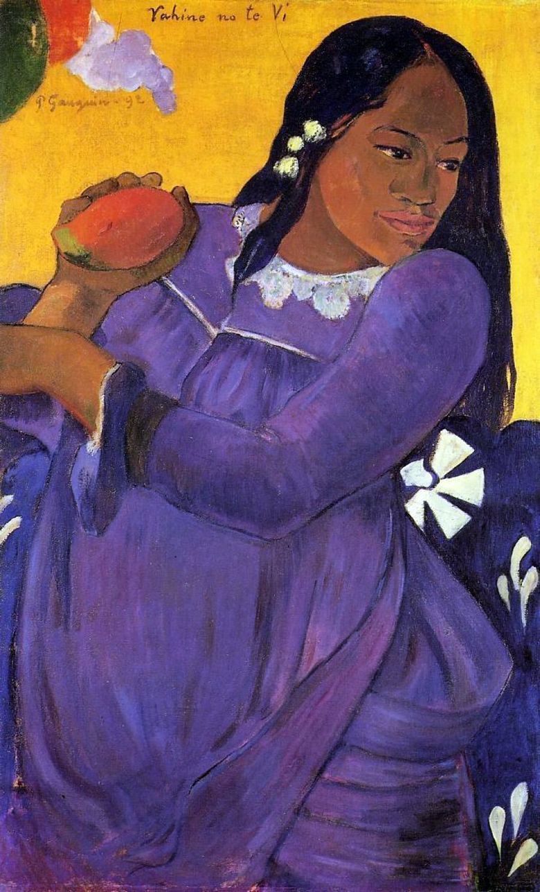 Mangó nő (mangó gyümölcsű lány)   Paul Gauguin