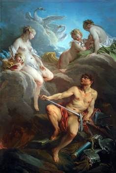 Vénusz és a vulkán fegyverekkel az Aeneas számára   Francois Boucher