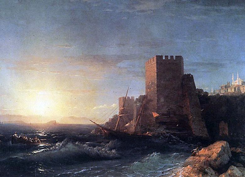 Torony a Boszporusz sziklán   Ivan Aivazovsky