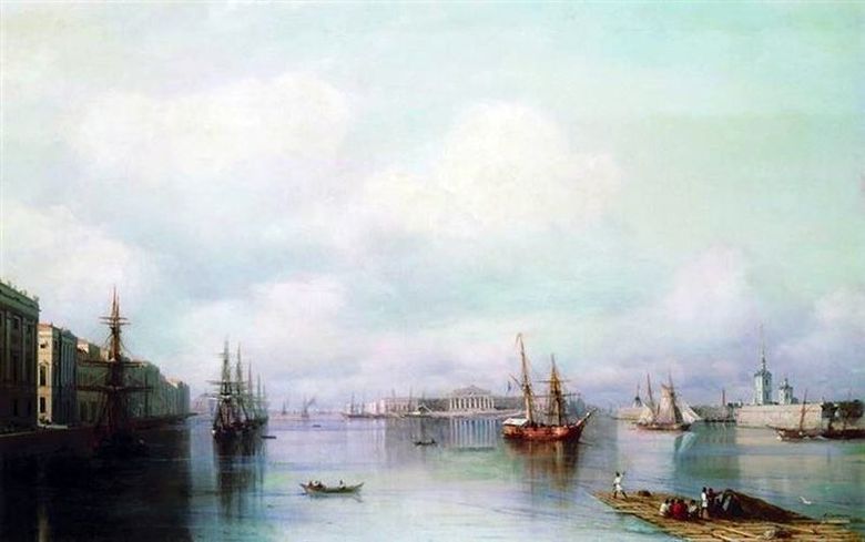 Kilátás a Szentpétervárra   Ivan Aivazovsky