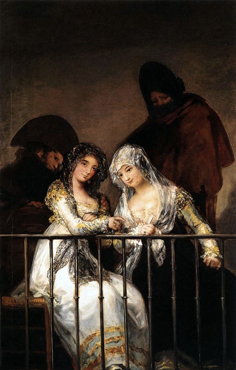 Mahi az erkélyen   Francisco de Goya