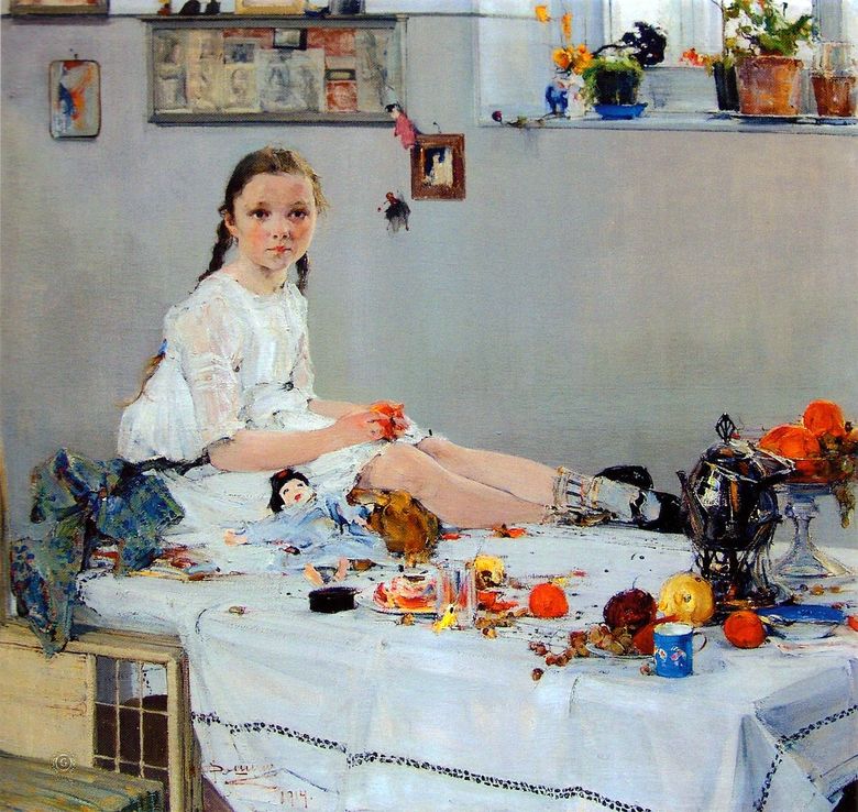 Vari Adoratskaya portréja   Nikolai Feshin