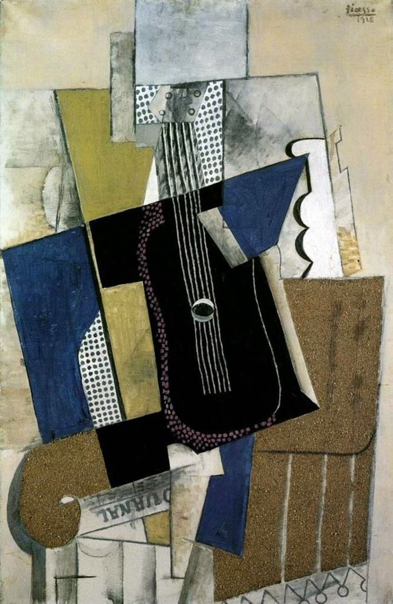 Gitár és újság   Pablo Picasso