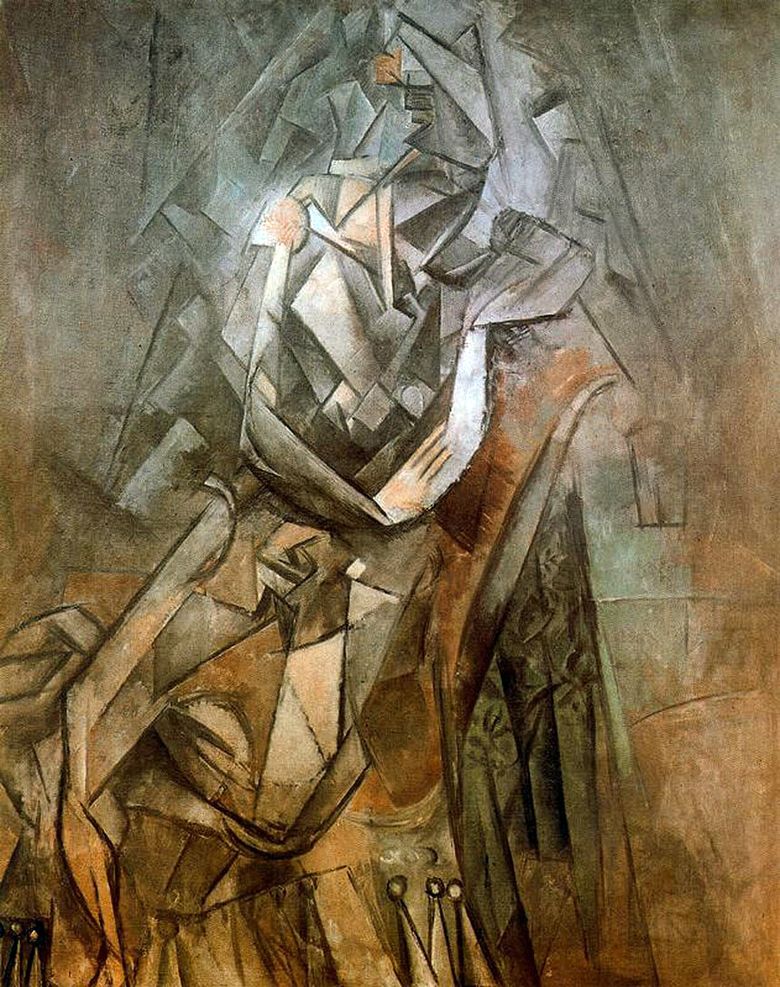 Nő ül egy széken   Pablo Picasso