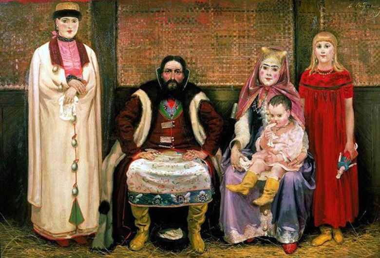 17. századi kereskedő családja   Andrey Ryabushkin