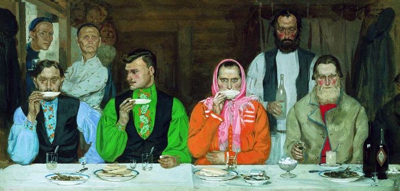 Tea party   Andrey Ryabushkin