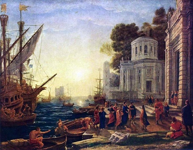 Kleopátra érkezése Tarsusba   Claude Lorren