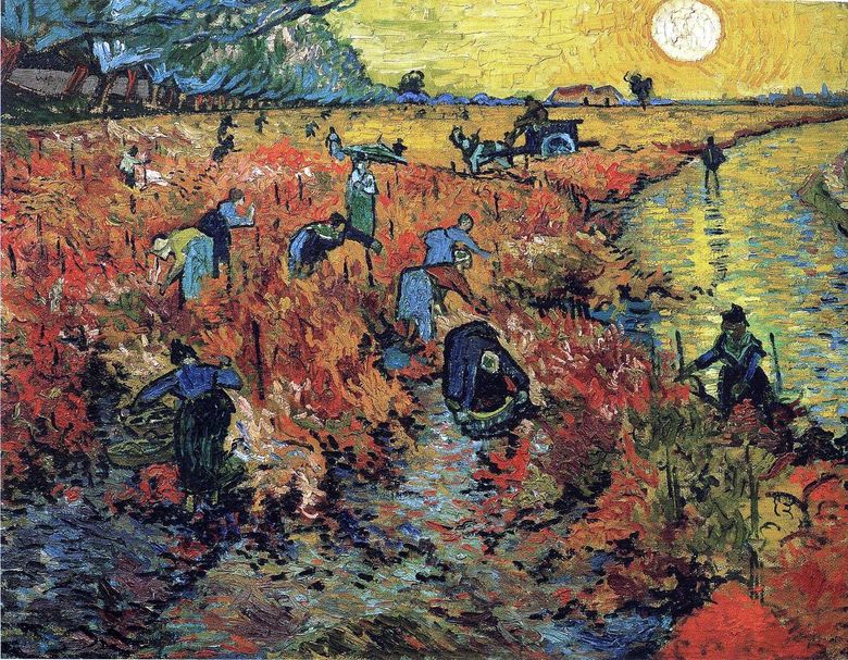 Vörös szőlőskertek Arlesban   Vincent Van Gogh