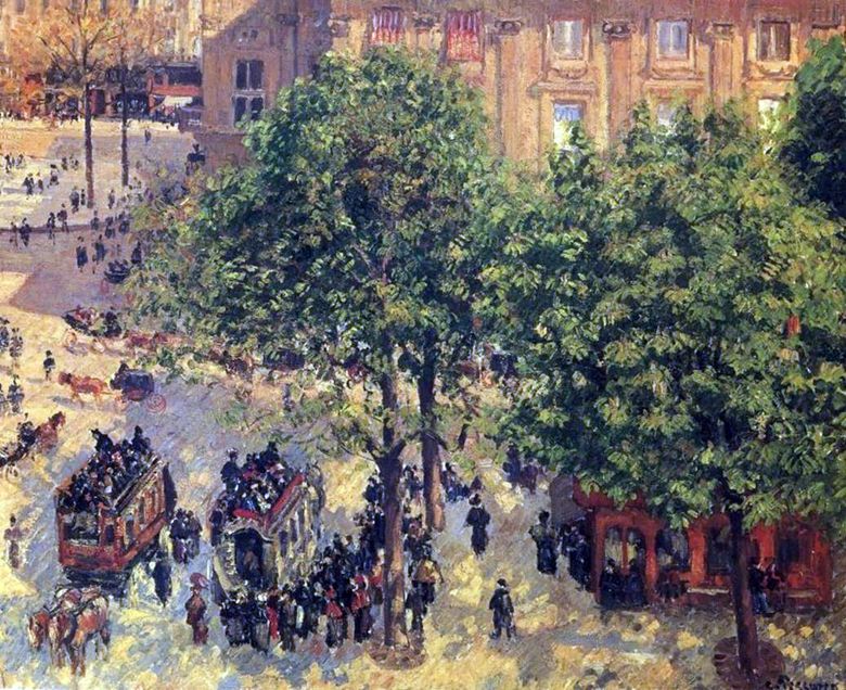 Francia Színház tér Párizsban   Camille Pissarro