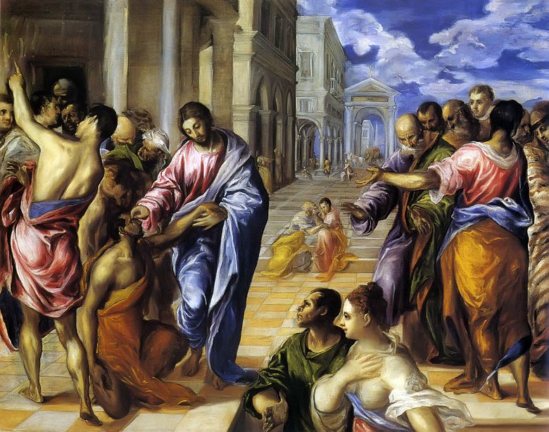 A vakok gyógyítása   El Greco