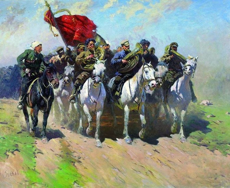 Az első lovas hadsereg trombitásai   Mitrofan Grekov