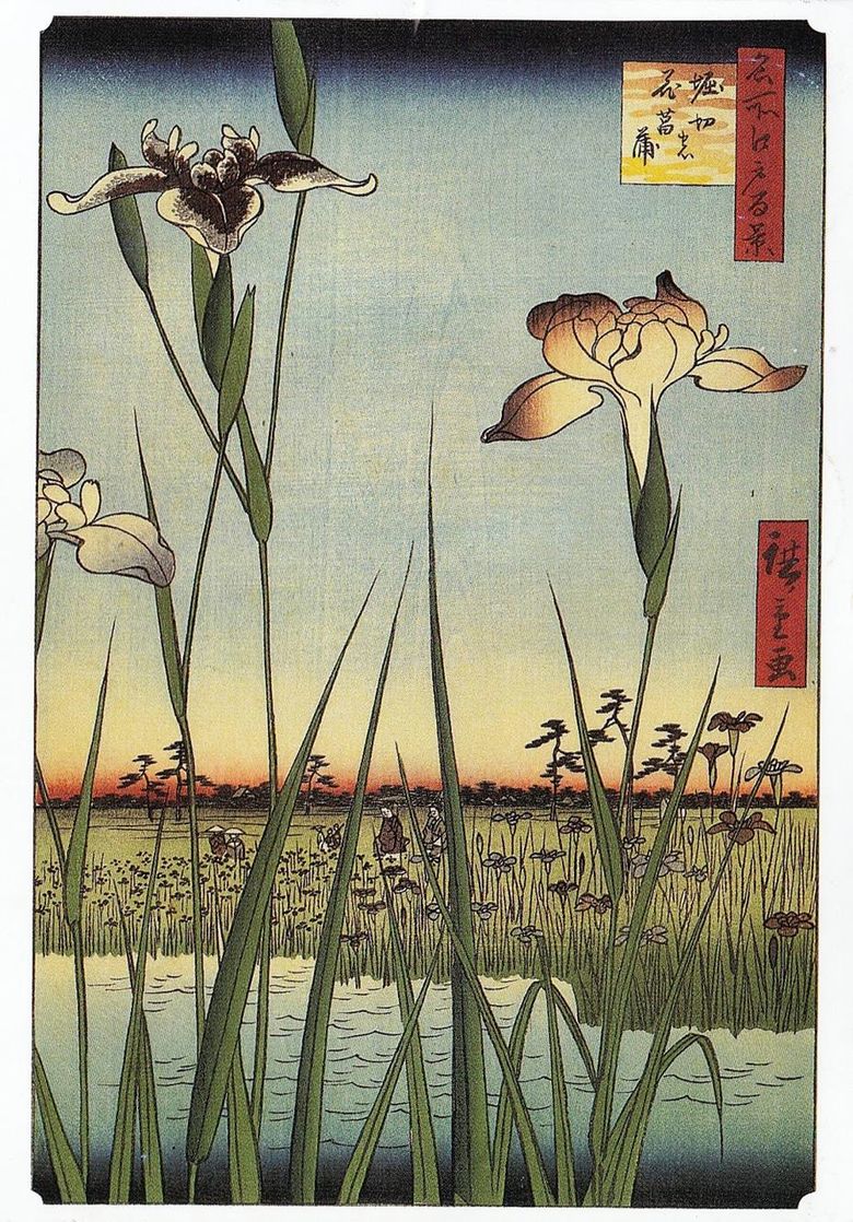 Írisz Horikiri   Utagawa Hiroshige ban