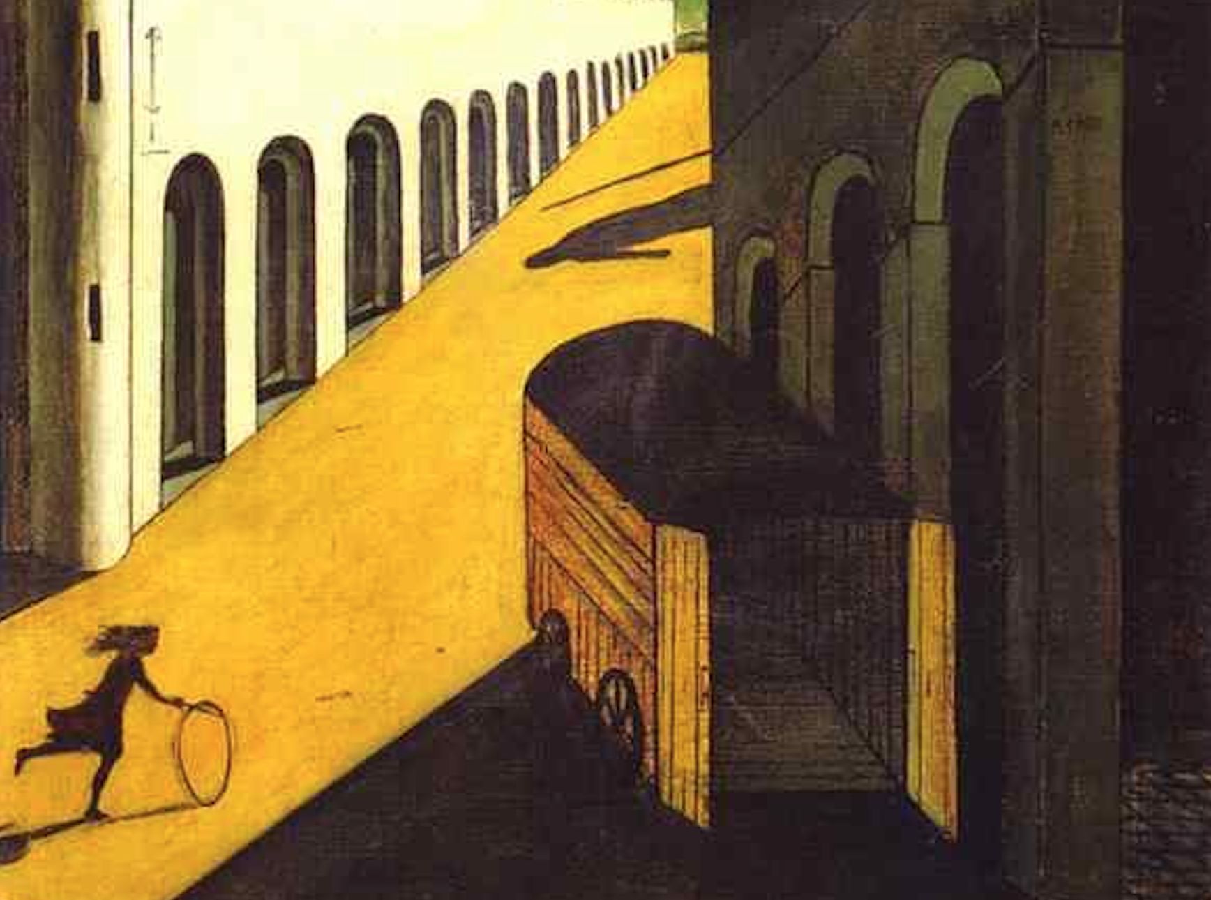 Melankólia és az utca rejtélye   Giorgio de Chirico