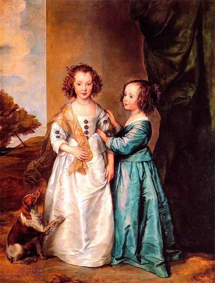 Carey nővérek portréja   Anthony Van Dyck