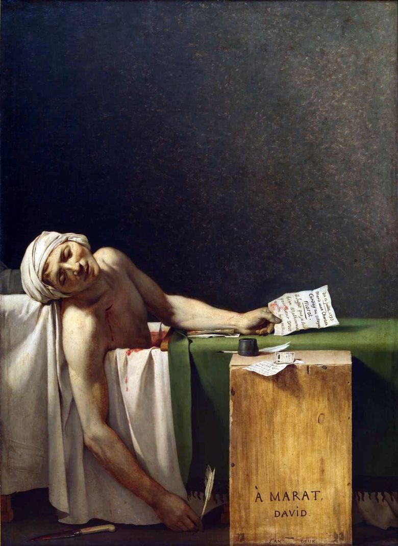 Marat halála   Jacques Louis David