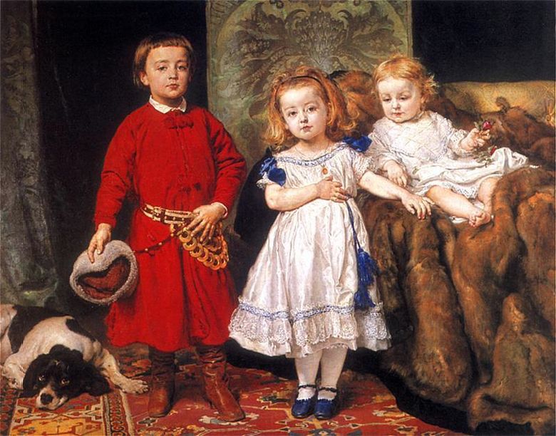 A művész három gyermekének portréja   Jan Aloysy Matejko