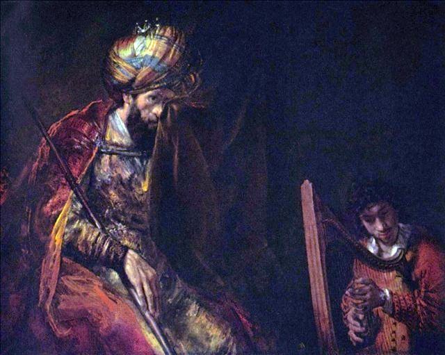 David játszik Saul királyt   Rembrandt Harmenszoon Van Rijn