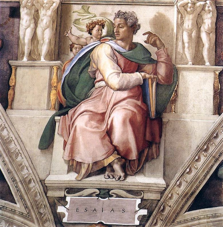 Ésaiás próféta (freskó)   Michelangelo Buonarroti