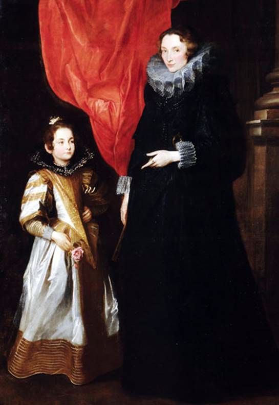 Geronima Brignole Sale lánya, Maria Aurelia   Anthony Van Dyck arcképe