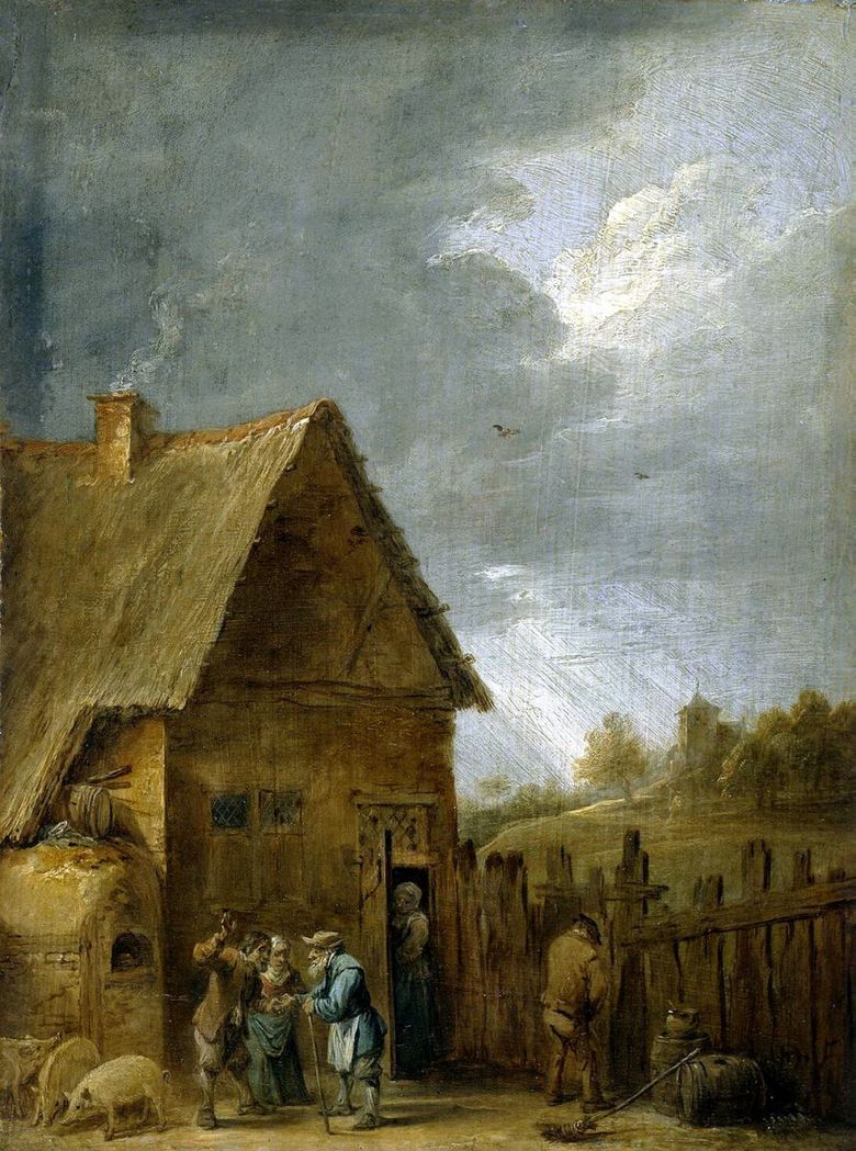 Paraszt ház udvarán   David Teniers