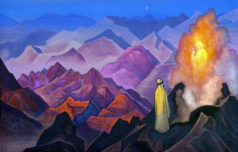 Mohammed a Hira hegyén   Nicholas Roerich