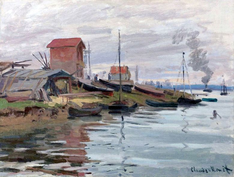 Szajna, Petit Gennevilliers   Claude Monet