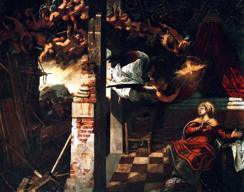 Az Angyali üdvözlet   Jacopo Tintoretto