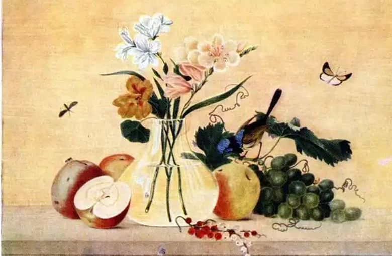 Virágok, gyümölcsök, madár   Fedor Tolstoy