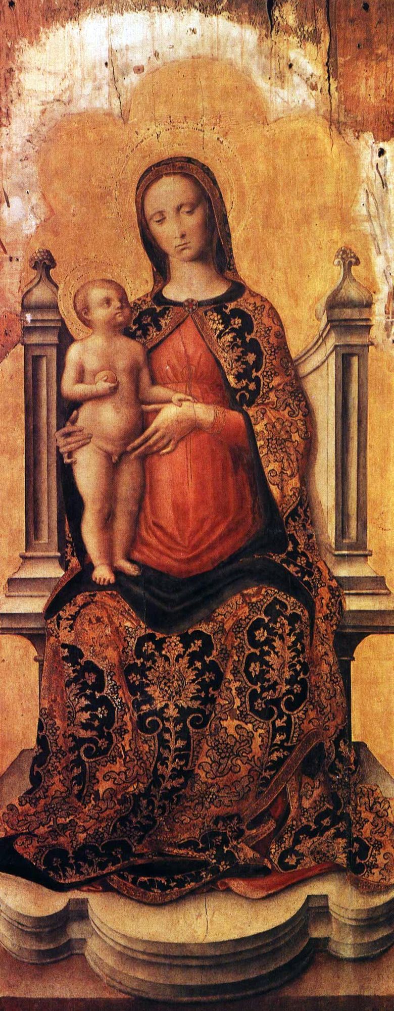 Maria a baba trónján   Antonio Vivarini