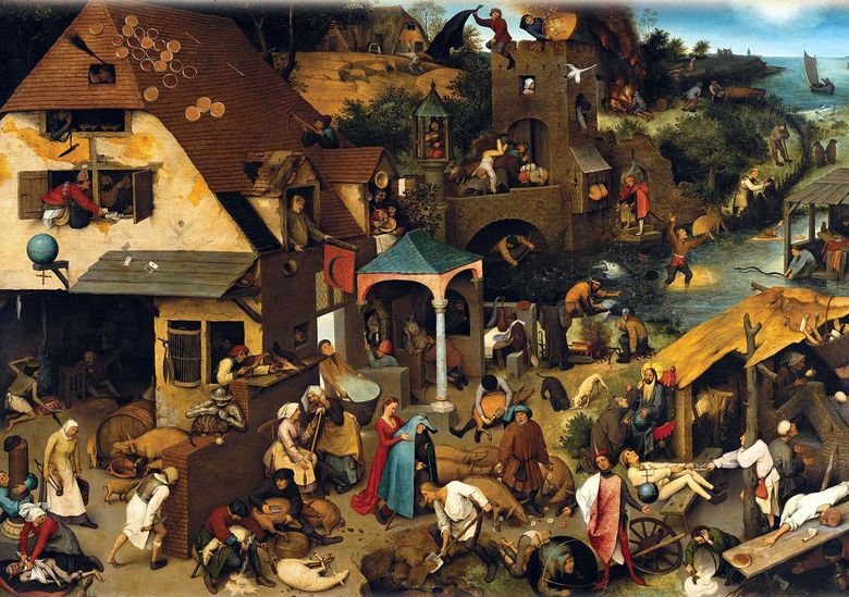 Példabeszédek (kék köpeny)   Peter Bruegel
