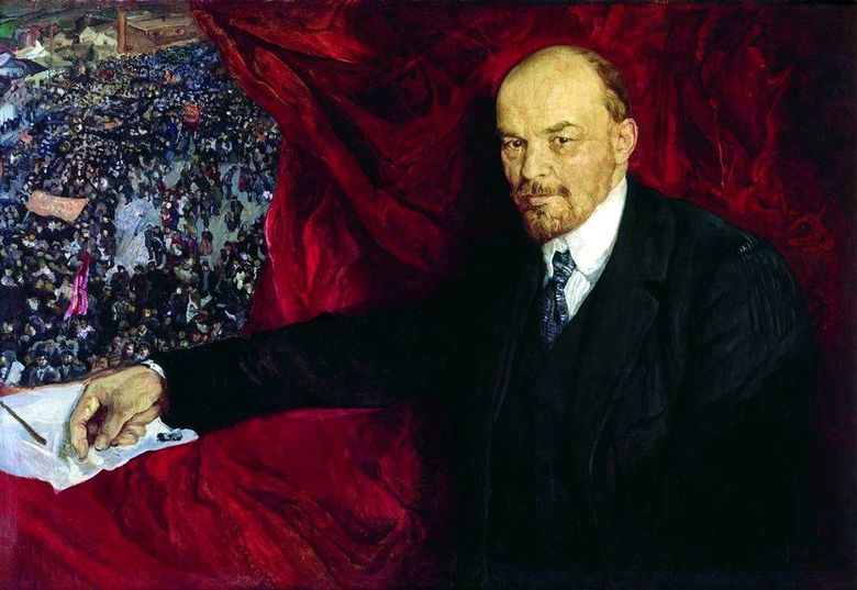 Lenin és a megnyilvánulás   Isaac Brodsky
